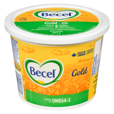 Becel Margarine Gold 637 g, $1.41/100g