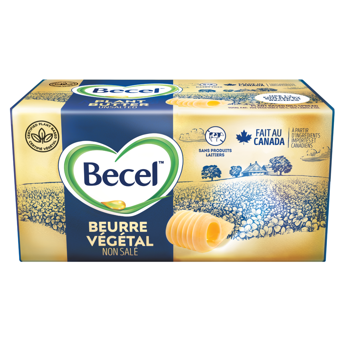 Becel Beurre végétal Non Salé 454 g, 1,32 $/100g
