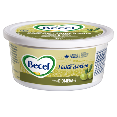 Becel Margarine avec huile d'olive 850 g, 1,12 $/100g