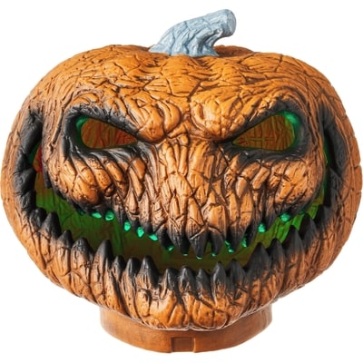 Décoration de citrouille au sourire diabolique