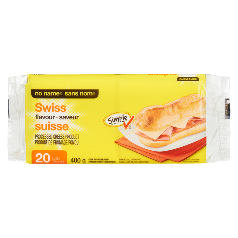 Swiss Flavour Processed Cheese Product Slices
