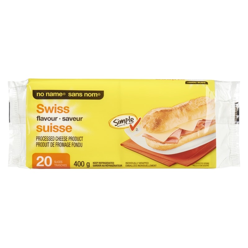Swiss Flavour Processed Cheese Product Slices