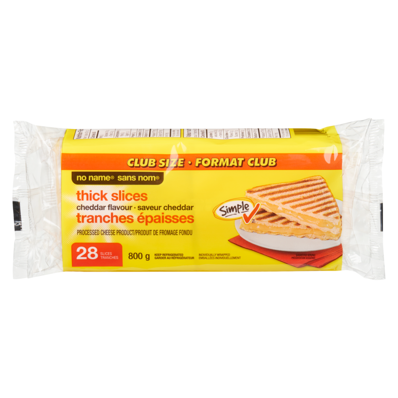 Processed Cheese Product Thick Slices Cheddar Flavour