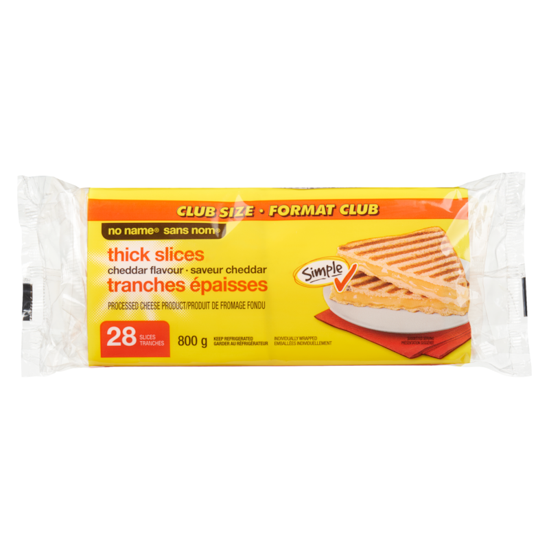 Processed Cheese Product Thick Slices Cheddar Flavour