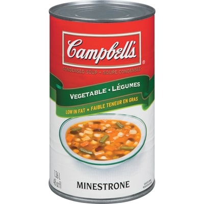 Campbell’s Minestrone Légumes Soupe Condensée 1.36 l, 0,55 $/100ml