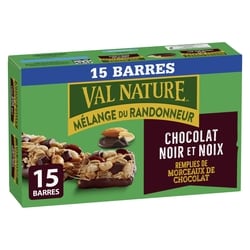 Nature Valley Val Nature Barre Granola, Sucrées et Salées, Chocolat Noir et Noix, 15 Barres 525 g, 1,43 $/100g