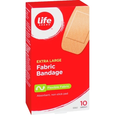 Extra Large Fabric Bandage, 10 Pack