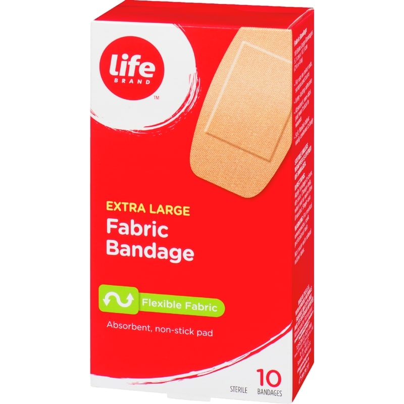 Extra Large Fabric Bandage, 10 Pack