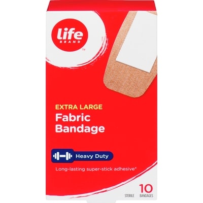 Life Brand Extra Large Fabric Bandage, 10 Pack 10 ea, $0.40/1ea