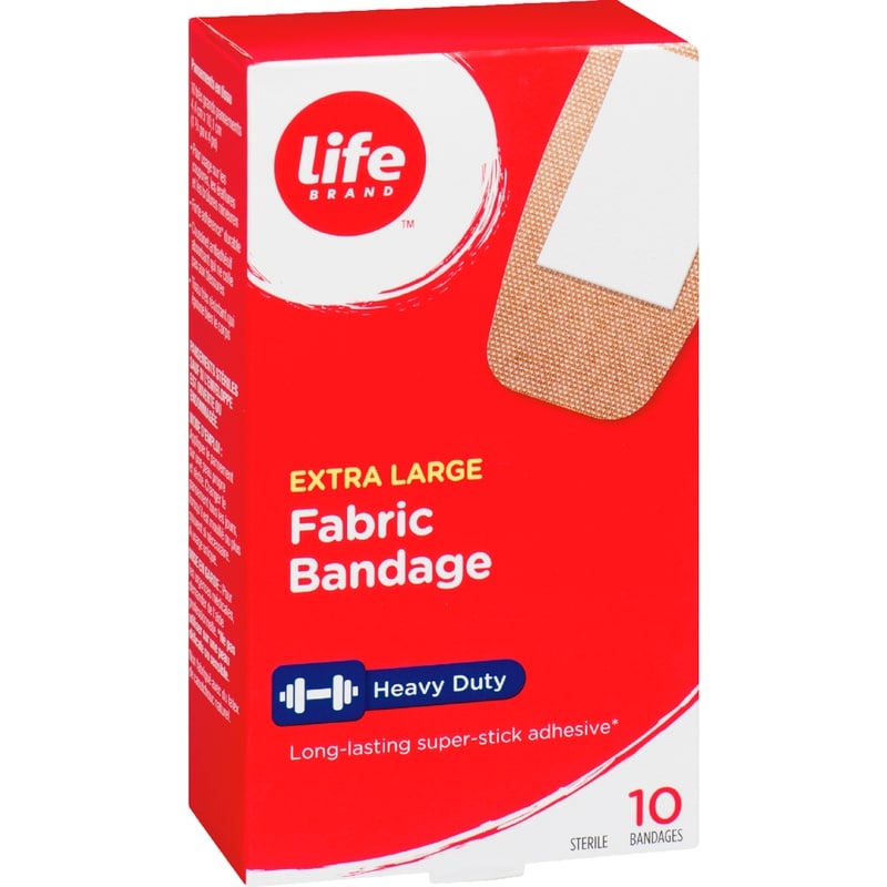 Extra Large Fabric Bandage, 10 Pack