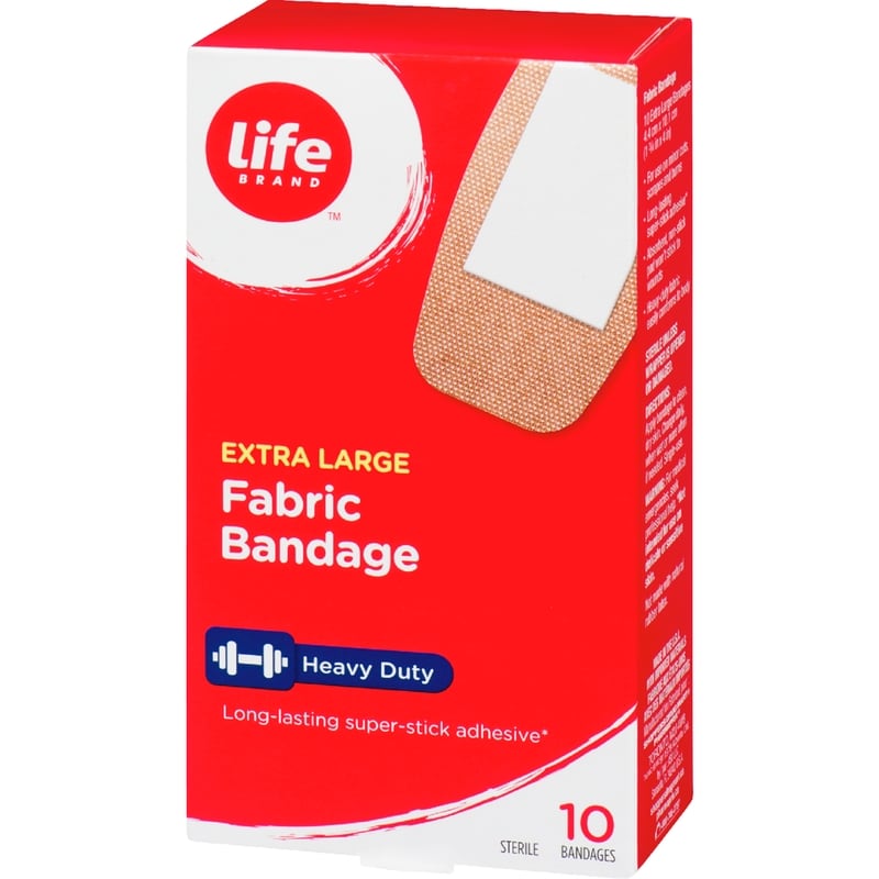 Extra Large Fabric Bandage, 10 Pack