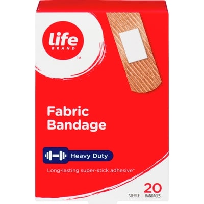 Life Brand Fabric Bandage, Heavy Duty, 20 Pack 20 ea, $0.21/1ea