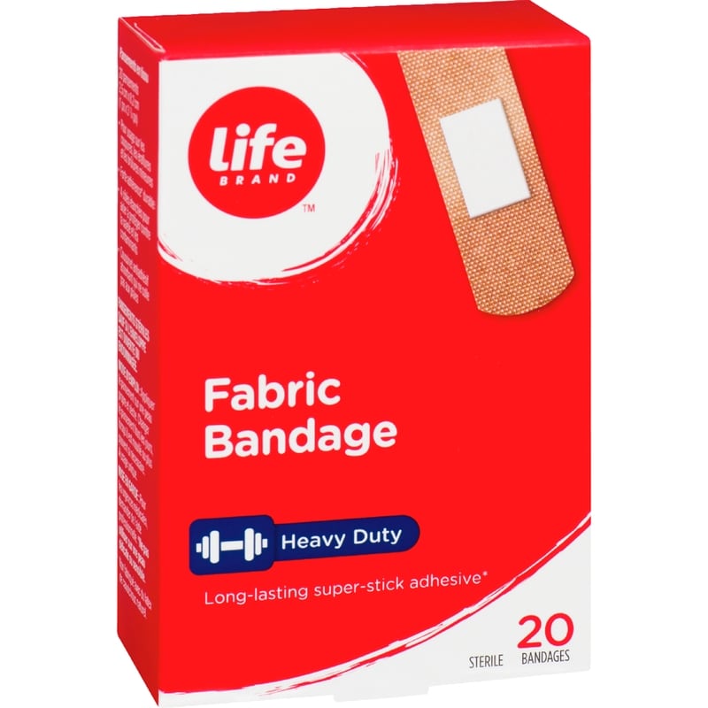 Fabric Bandage, Heavy Duty, 20 Pack