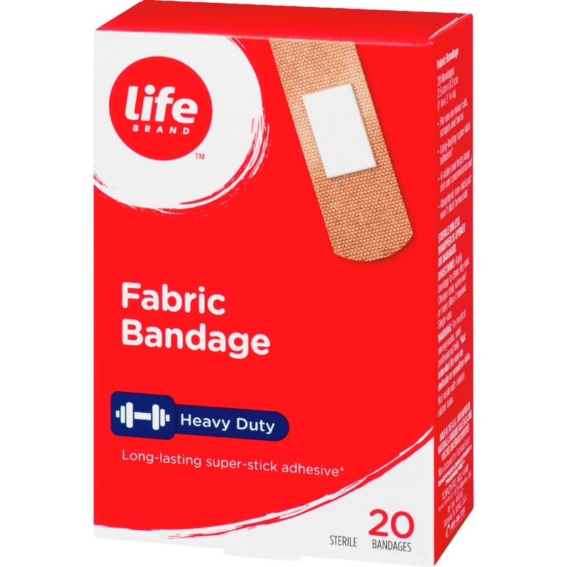 Fabric Bandage, Heavy Duty, 20 Pack