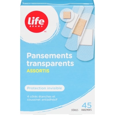 Life LB PANSEMENT TRANSP 45 UN 45 ea, 0,10 $/1ch