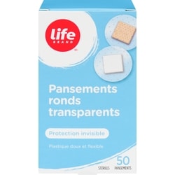 Life Pansement Clear Spot, protection invisible, 50 par paquet 50 ea, 0,09 $/1ch
