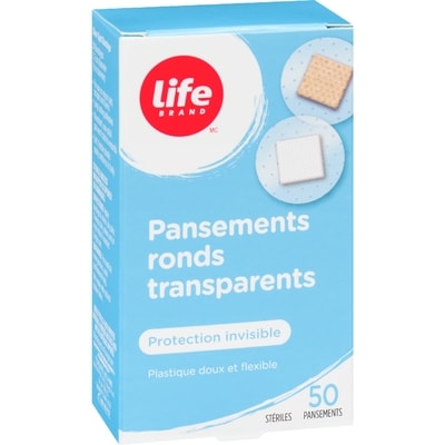 Pansement Clear Spot, protection invisible, 50 par paquet