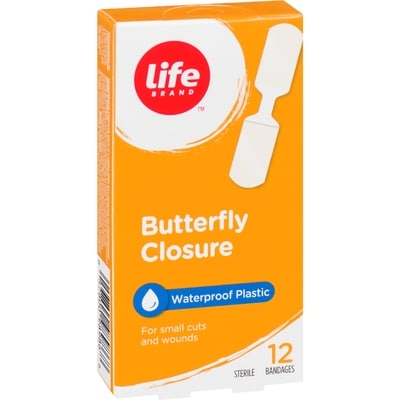 Butterfly Closure, Waterproof, 12 Bandages