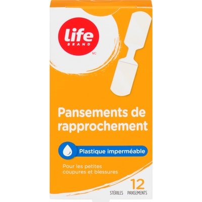 Life Fermeture papillon, imperméable, 12 pansements 12 ea, 0,36 $/1ch