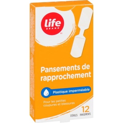 Fermeture papillon, imperméable, 12 pansements