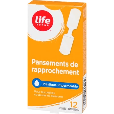 Fermeture papillon, imperméable, 12 pansements