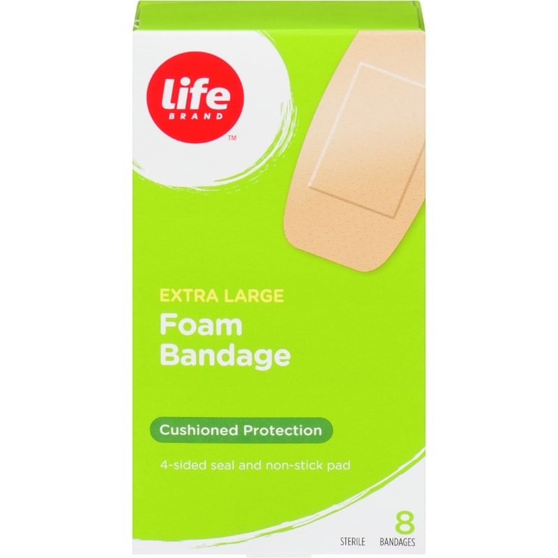 Extra Large Foam Bandage, Cushioned Protection, 8 Bandages