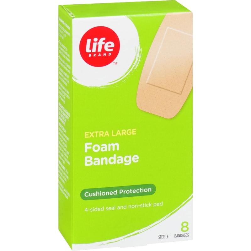 Extra Large Foam Bandage, Cushioned Protection, 8 Bandages