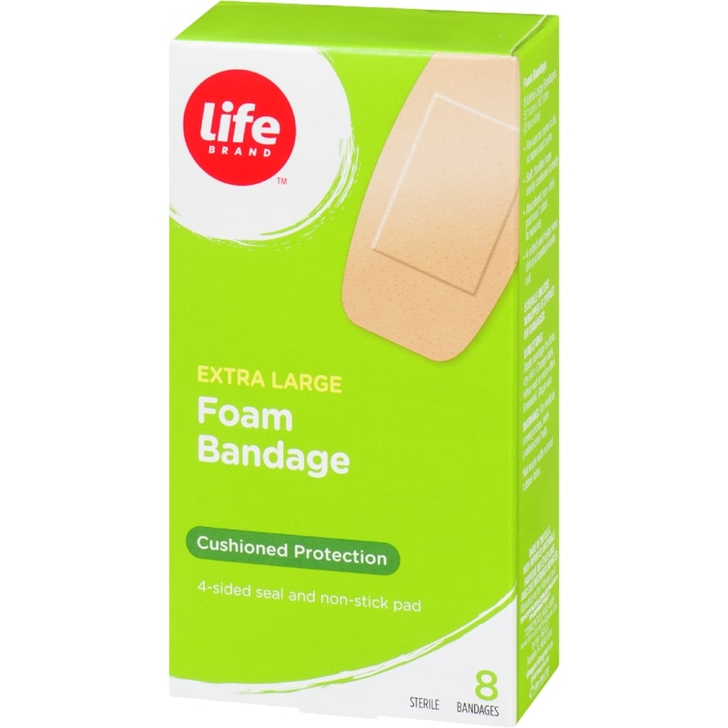 Extra Large Foam Bandage, Cushioned Protection, 8 Bandages