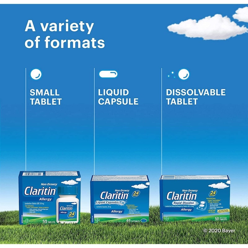 Liquid Capsules Allergy Medicine, Fast-Acting 24-Hour Relief