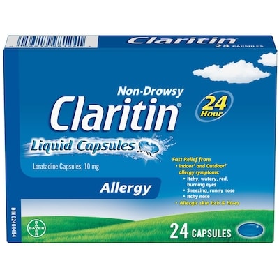Claritin Capsules liquides Allergies soulagement rapide et sans somnolence 24 ea, 1,08 $/1ch