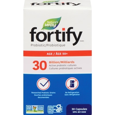 Nature's Way Fortify Delayed Release Probiotic Age 50+ 30 Capsules 30 ea, $1.10/1ea