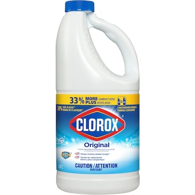 Clorox Original Concentrated Bleach 1.27 l, $0.31/100ml