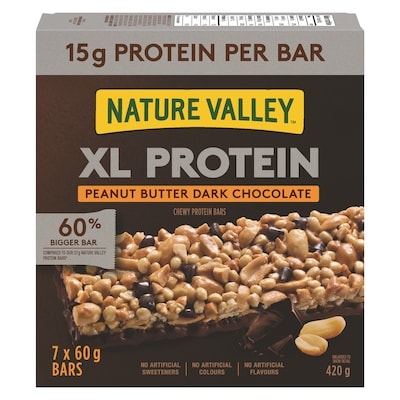 Nature Valley XL Protein Chewy Bars Peanut Butter Dark Chocolate 420.7 g, $1.90/100g