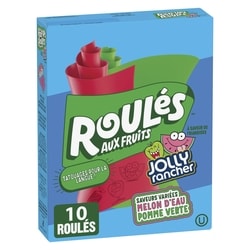 Betty Crocker Roulés aux fruitsMC Saveurs Variées Jolly Rancher Pomme verte et melon d'eau 141 g, 2,13 $/100g
