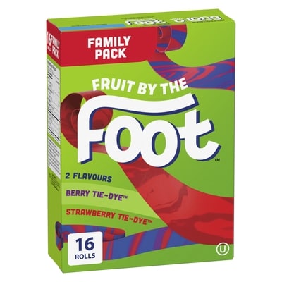 Betty Crocker Fruit By The Foot Strawberry and Berry Tie Dye Family Pack 340 g, $2.20/100g