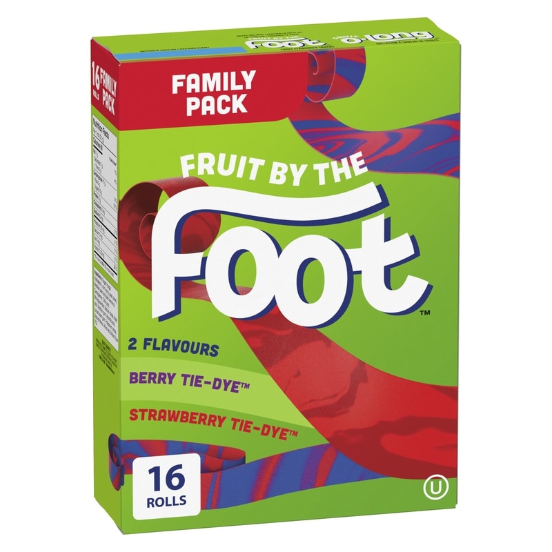 Betty Crocker Fruit By The Foot Strawberry and Berry Tie Dye