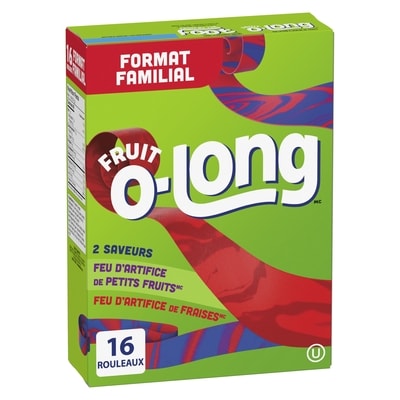 Betty Crocker Fruit-O-Long Fraise et Feu d'artifice de petits fruits Format familial 340 g, 2,06 $/100g