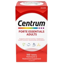 Forte Essentials Adult Multivitamin And Multimineral Supplement, 100 Count