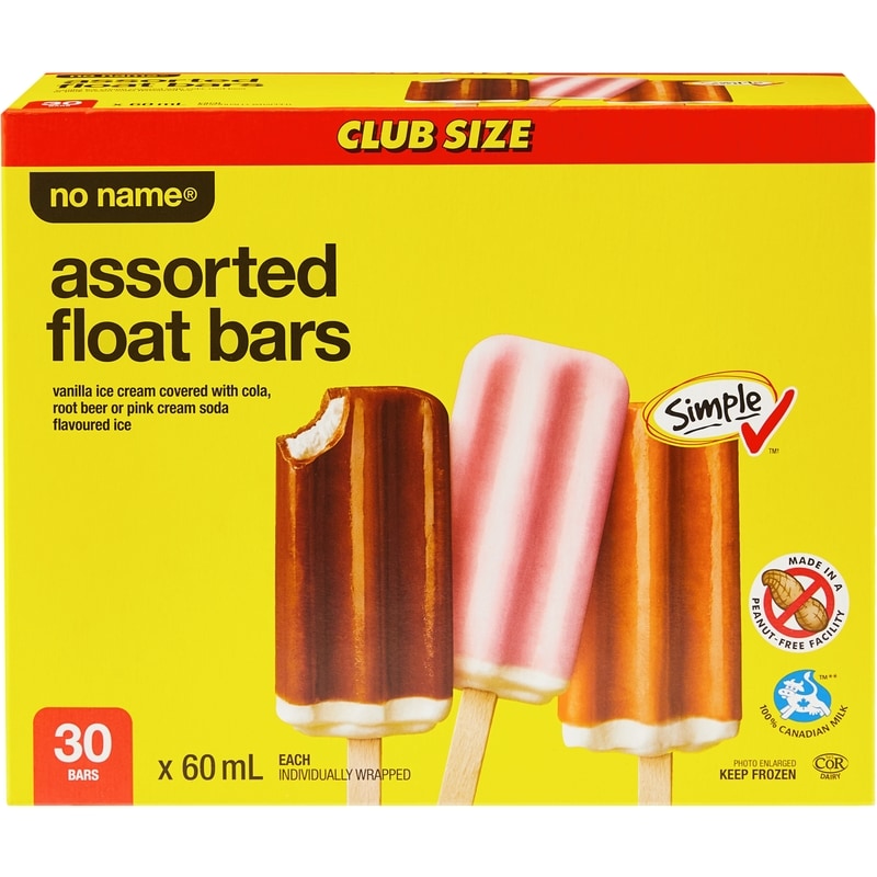 No Name Assorted Float Bars Club Size - 30x60.0 ml | Provigo