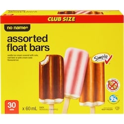 Flotteurs en barres assorties, format club