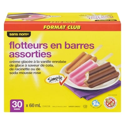 Sans Nom Flotteurs en barres assorties  30x60.0 ml, 0,56 $/100ml
