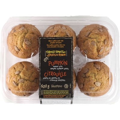Délices du Marché DM MUFFINS A LA CITROUILLE 600 g, 1,08 $/100g