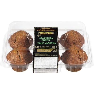 Farmer's Market Morning Glory Muffins 600 g, $1.17/100g