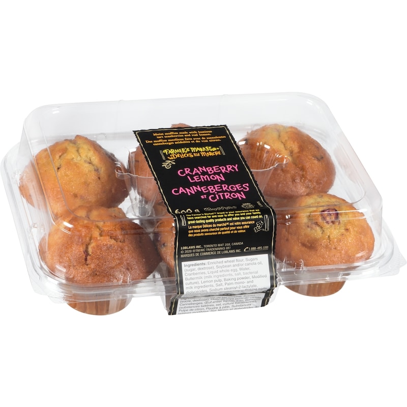 Lemon Cranberry Muffins