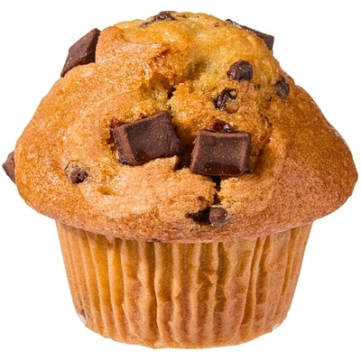 Muffins aux bananes et gros morceaux de chocolat