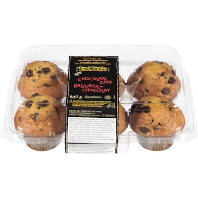 Farmer's Market Chocolate Chip Muffins 600 g, $1.17/100g