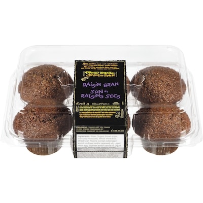 Farmer's Market Raisin Bran Muffins 600 g, $1.17/100g