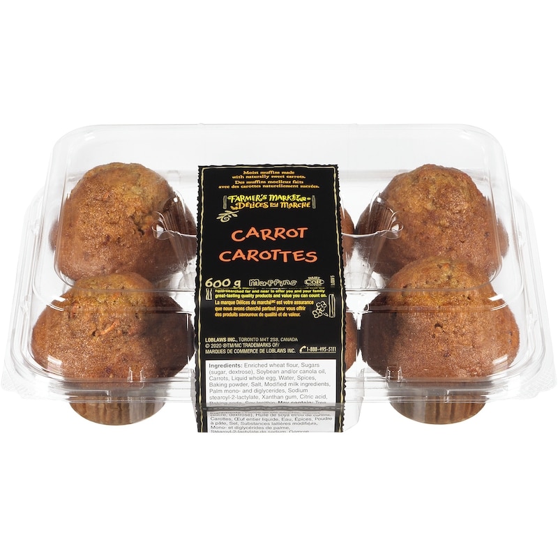 Farmer's Market Carrot Muffins - 600 g | Fortinos