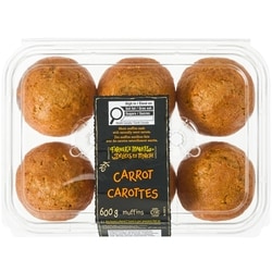 Délices du Marché Dm Muffins Aux Carottes 600 g, 1,08 $/100g