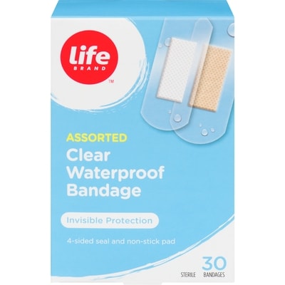 Life Brand Clear Waterproof Bandages 1 ea, $6.49/1ea